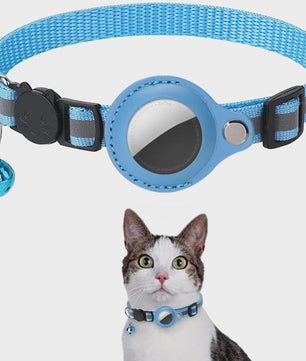 Veiligheids Halsband voor Katten met AirTag Houder - Verstelbaar, Reflecterend & Waterdicht