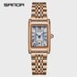 SANDA 1116 Elegante Dameshorloge Rechthoekig - Waterdicht & Stijlvol