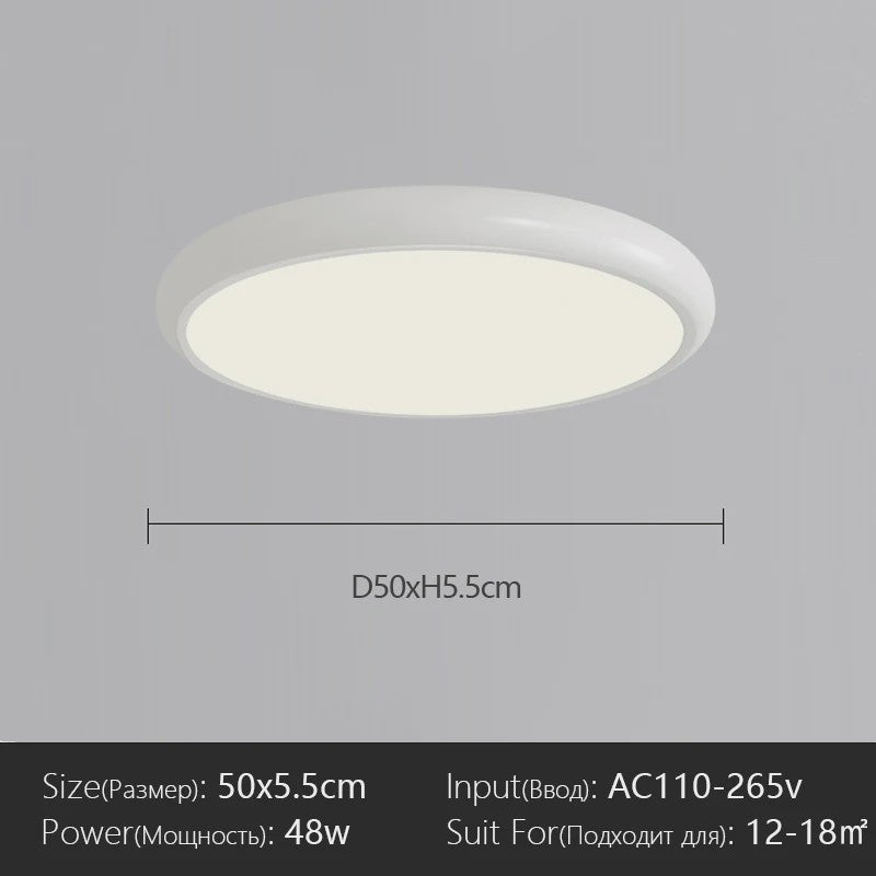 Moderne Scandinavische LED Plafondlamp - Stijlvol en Veelzijdig