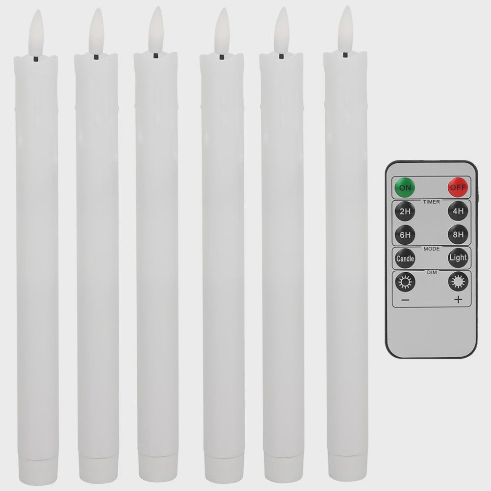 LED Flakkerende Taper Kaarsen 11 inch met Afstandsbediening - Sfeervol en Veilig