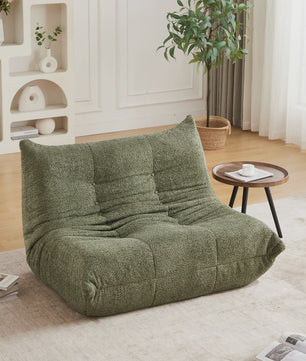 Moderne Chenille Togo Fauteuil - Comfortabele Lounge Stoel met Memory Foam