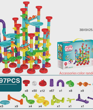 Montessori Marble Run Bouwset - Interactief Educatief Speelgoed voor Kinderen