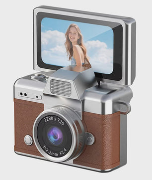 Ourlife Mini Retro Digitale Camera met 1.47 Inch Flip Screen & Sleutelhanger