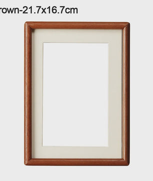 Eenvoudig Zwart Walnoot Houten Fotolijst - Handgemaakt & Stijlvol