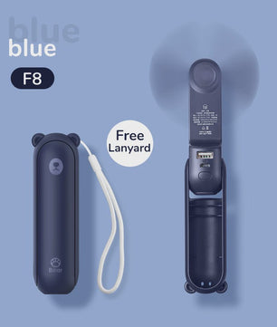 JISULIFE Draagbare Mini Ventilator: 3-in-1 USB Oplaadbaar met Powerbank & Zaklamp (4500mAh)