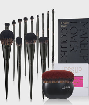 Jessup 14-delige Make-up Kwasten Set: Compleet voor Foundation, Oogschaduw & Contour