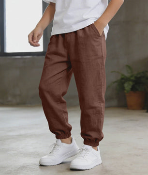 Linnen Broeken voor Jongens - Zomer, Casual & Lichtgewicht met Elastische Taille - Kinderkleding 5-14 Jaar