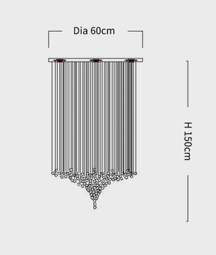 Luxe Kristallen LED Plafondlamp - Moderne Hanglamp voor Trappenhuis, Hal & Woonkamer