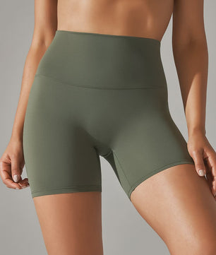 Dames Sportshorts Hoge Taille Squat Proof - Sneldrogend voor Yoga, Fitness & Fietsen
