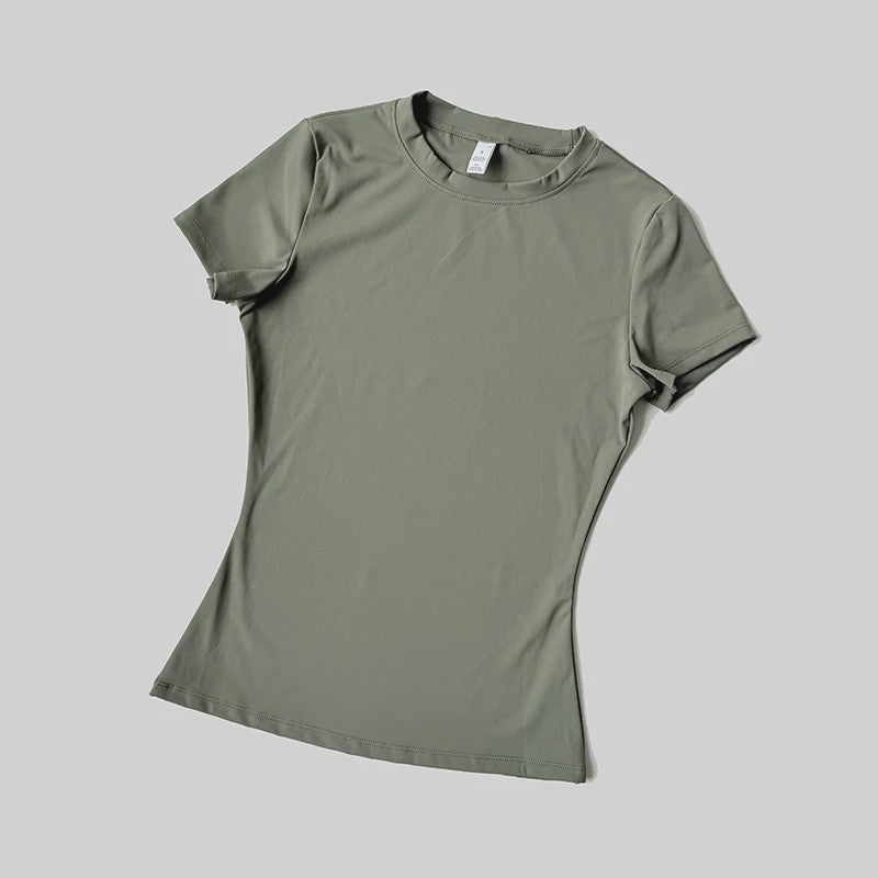 Seamless Sport Top Dames Korte Mouw - Yoga, Fitness & Running