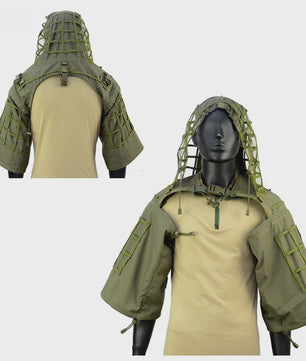 Ademende Ghillie Suit Cape - Camouflage Basis voor Jacht, Airsoft & Paintball