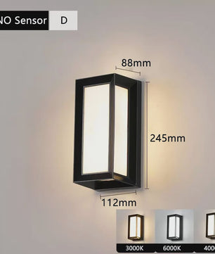 Waterdichte LED Buitenmuurverlichting met Bewegingssensor - IP65