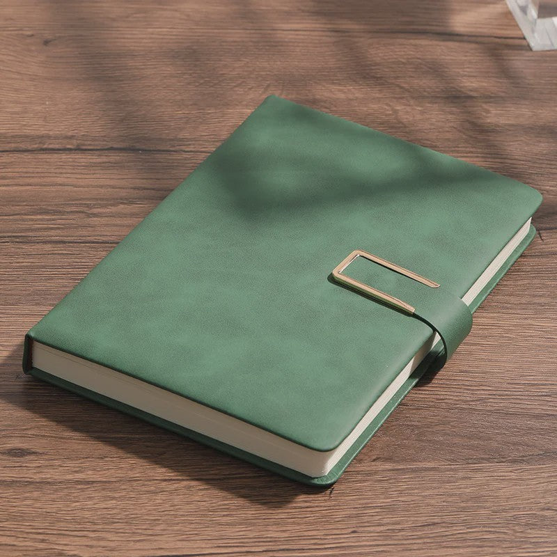 Luxe Vintage A5 Leren Notitieboek met Gepersonaliseerde Kaft - Perfect voor Werk & Studie
