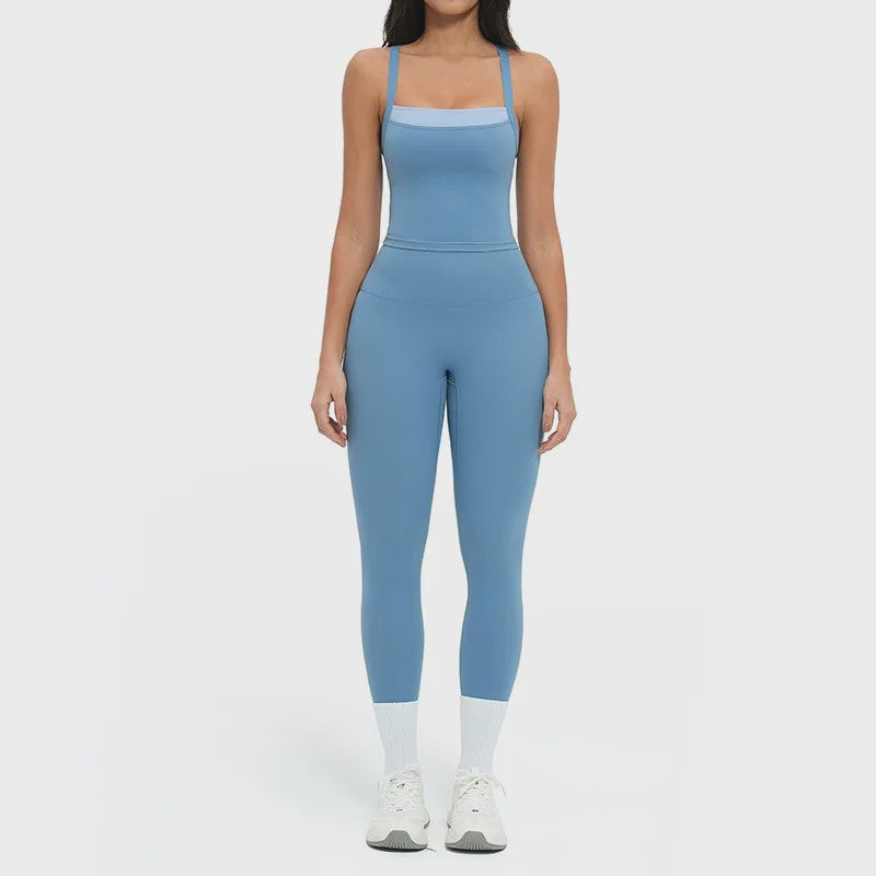 Dames Yogaset: Seamless Sport BH & Hoge Taille Legging