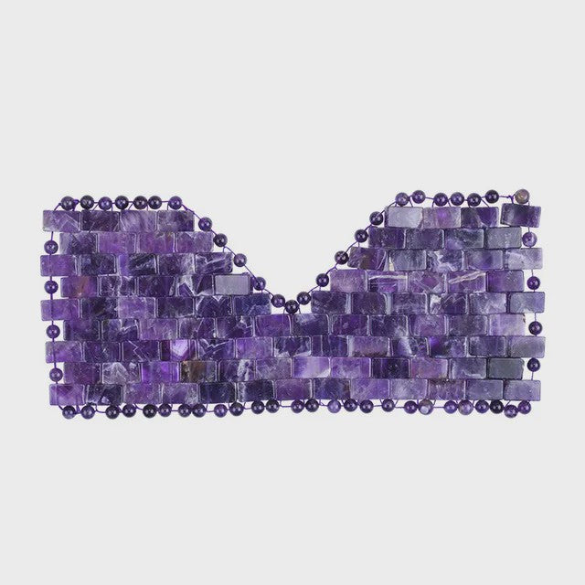 Natuurlijk Amethist Jade Gezichtsmasker & Gua Sha Roller Set