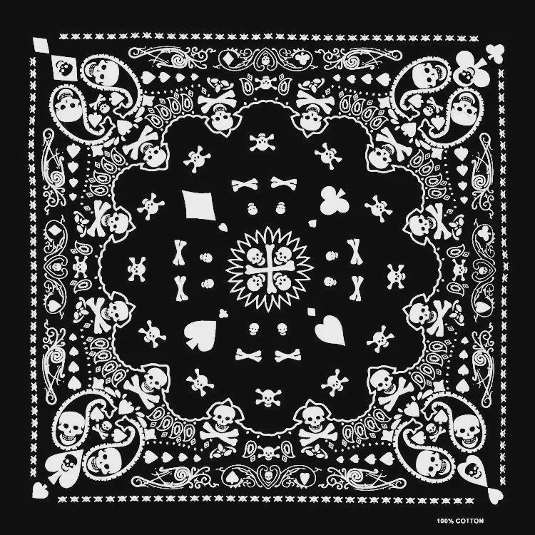 Skull Bandana Katoen - Hip Hop Stijl Hoofddoek & Accessoire