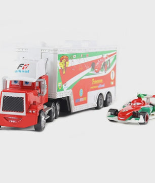 Cars Lightning McQueen Container Vrachtwagen Speelgoed - Alloy Diecast Model