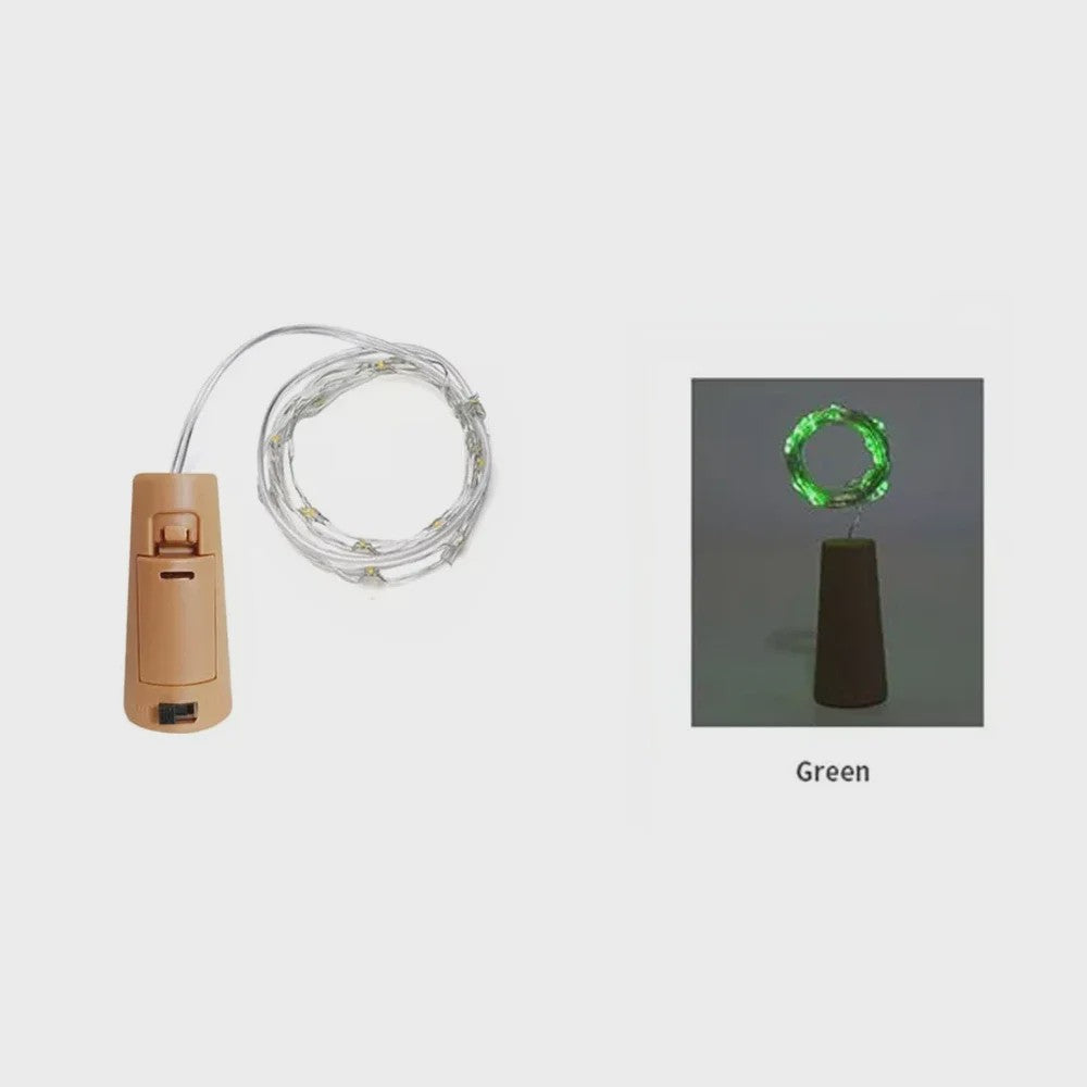 Fleskurk LED Snoerlichtjes - Sfeerverlichting voor Fles, Kerst, Feest & Decoratie
