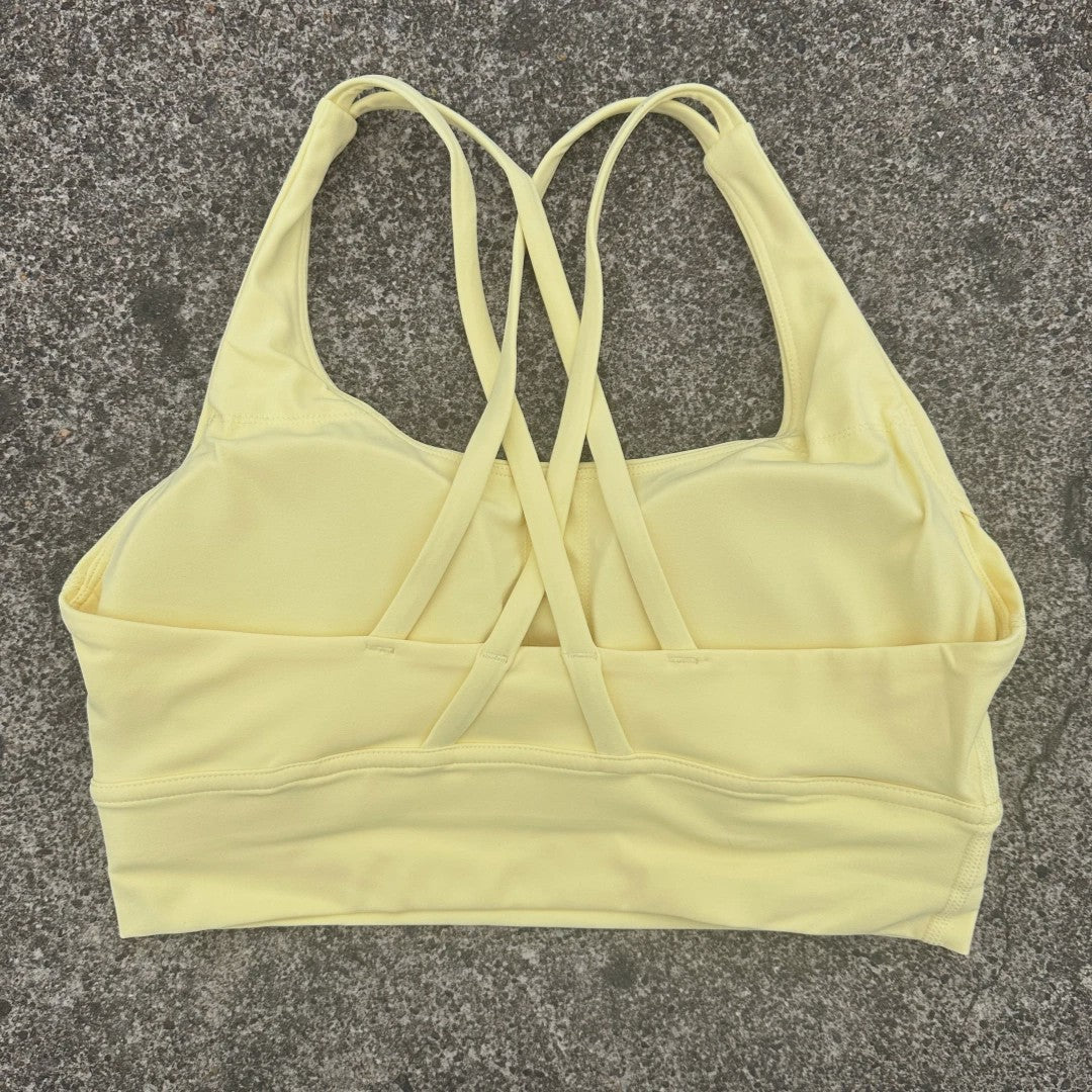 Comfortabele Sports BH met Push-Up Effect en Kruisbanden - Hoge Ondersteuning voor Yoga & Fitness