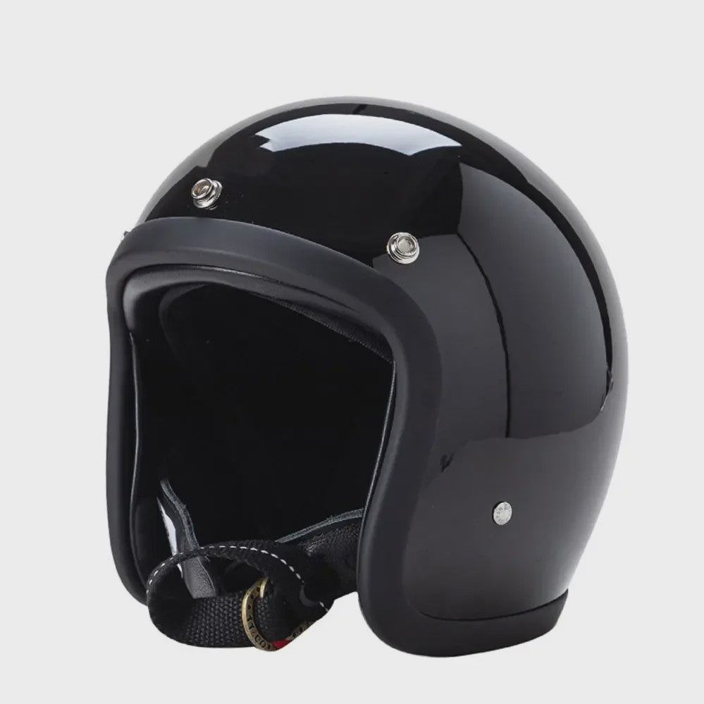 Retro Open Face Motorhelm 500TX - Compacte Vorm, Japanse/Koreaanse Stijl