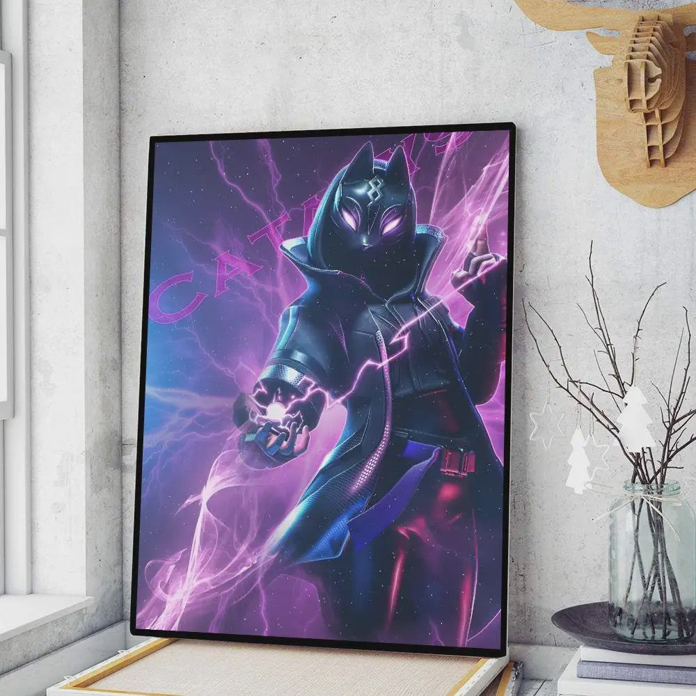 Fortnite Game Poster Canvas Print - Anime Stijl Wanddecoratie