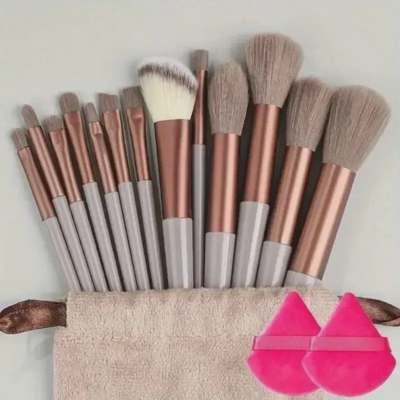 Professionele Make-up Kwasten Set: Zachte Kabuki & Blending Penselen voor Foundation, Poeder, Oogschaduw - Beauty Tools Kit