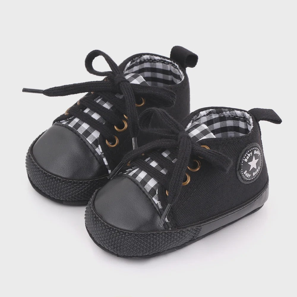 Babyschoenen Canvas Sneakers - Eerste Stapjes Schoentjes met Zachte Zool