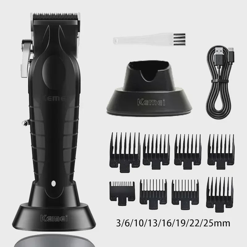 Kemei Professionele Draadloze Baardtrimmer & Tondeuse KM-2296/KM-2299/KM-1102