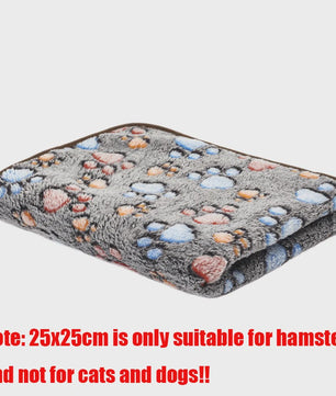 Zachte Fluwelen Deken voor Huisdieren - Warm & Comfortabel met Schattige Pootafdrukken