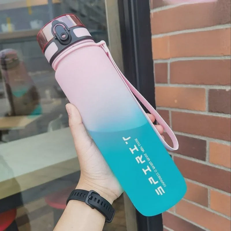 Grote Sport Waterfles (500ML/1000ML) - Lekvrij & Motiverend voor Gym & Outdoor