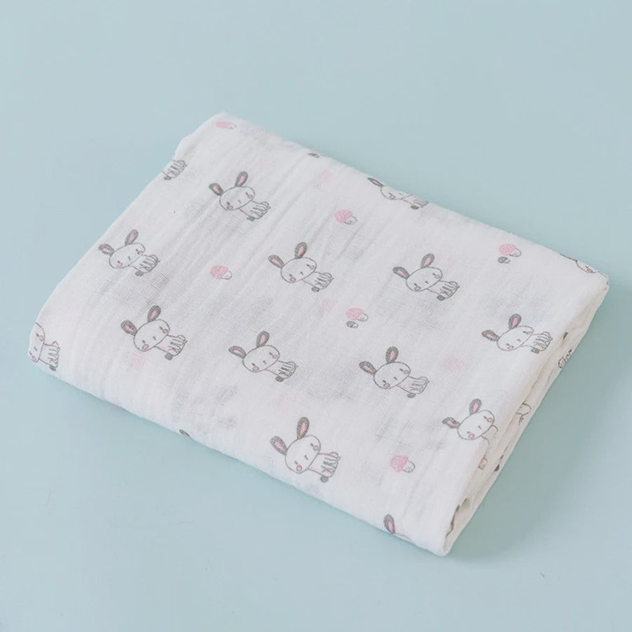 Zachte Katoenen Baby Swaddle Deken - 2 Laags Muslin, Sneldrogend & Ademend