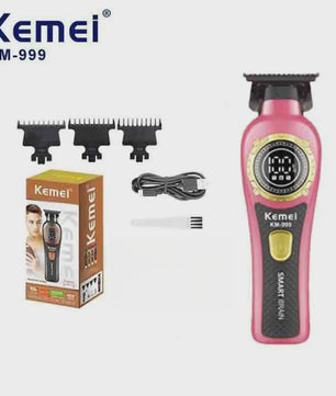 Kemei KM-999 Professionele Draadloze Trimmer met Digitaal Display