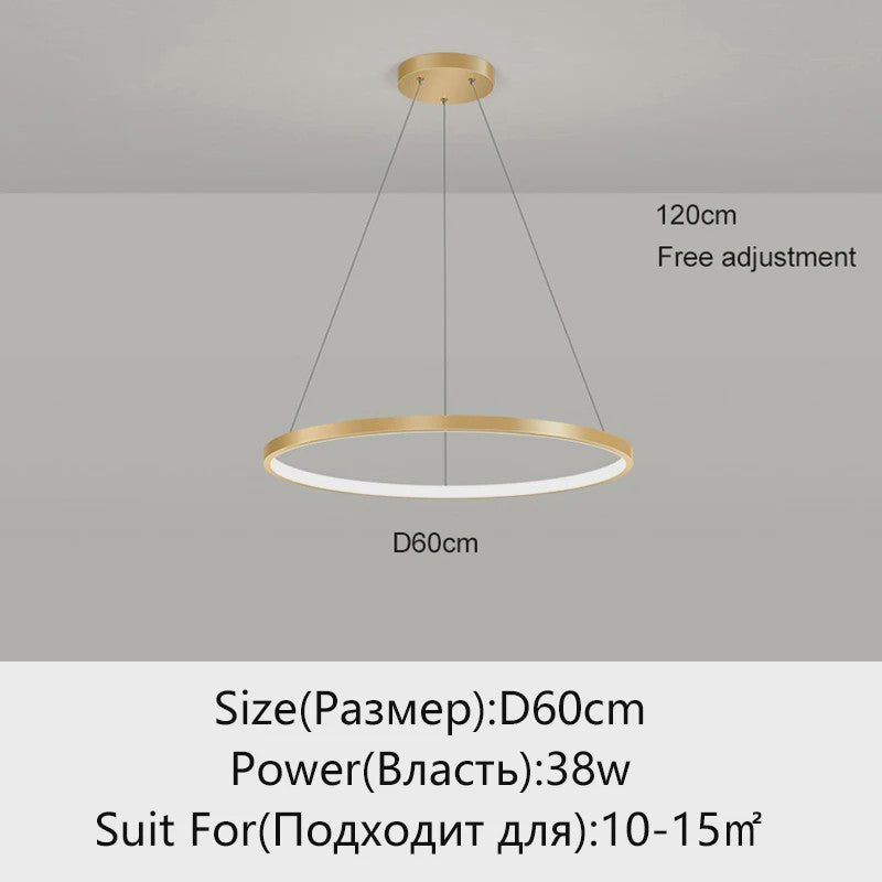 Moderne Ronde LED Plafondlamp Zwart/Wit - Dimbaar Hanglamp voor Keuken en Woonkamer