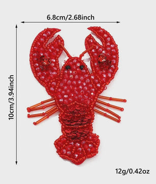 Handgemaakte Kralen Patches Zee Dieren - DIY Naaiaccessoires voor Kleding & Knutselprojecten