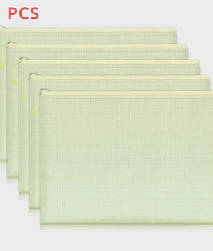 Set van 5 Waterdichte Mesh Rits Documententassen A4/A5/A6 - Opbergmappen voor Kantoor & School