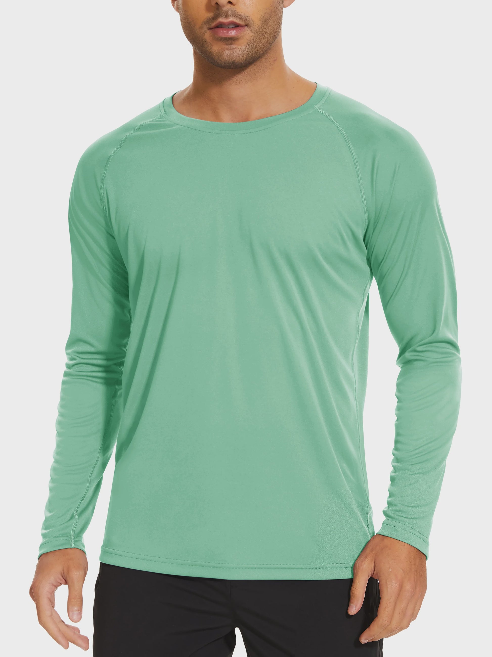 TACVASEN Heren UV-Bescherming T-shirt Lange Mouw - UPF 50+ Sneldrogend & Ademend