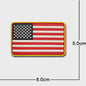 3D PVC Vlag Patches - Rubberen Militaire Emblemen met Klittenband