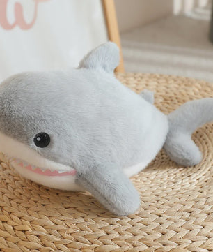 Kawaii Pluche Dieren Knuffels: Walvis, Dolfijn, Haai & Zeehond - 28cm