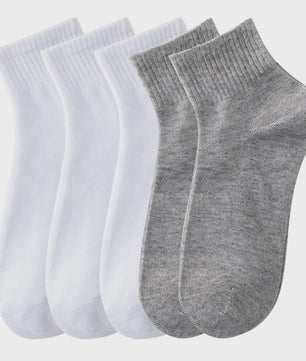 5 Paar Heren Sokken - Comfortabel, Ademend & Veelzijdig voor Zakelijk, Casual en Sport