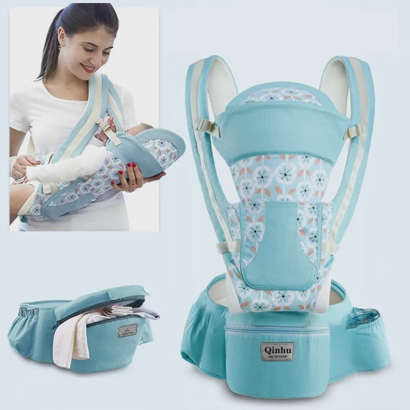 Ergonomische Baby Draagzak met Heupzitje - Multifunctioneel & Comfortabel