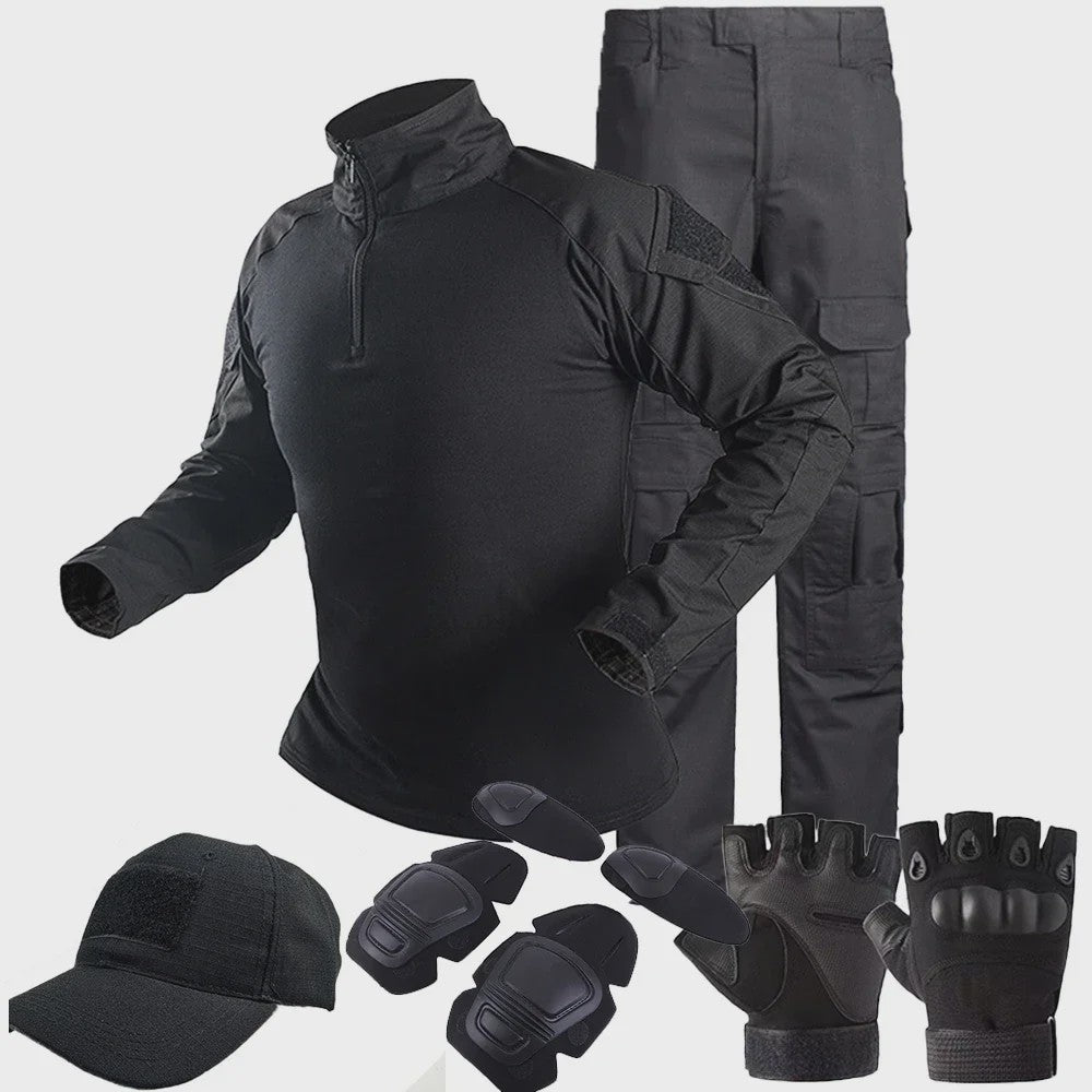 Tactisch Uniform Set: Camouflage Shirt & Broek voor Outdoor, Jacht & Airsoft