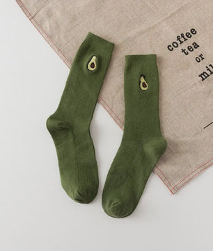 Grappige Heren Sokken met Food Prints: Avocado, Friet, Burger, Bier & Meer | Harajuku Stijl