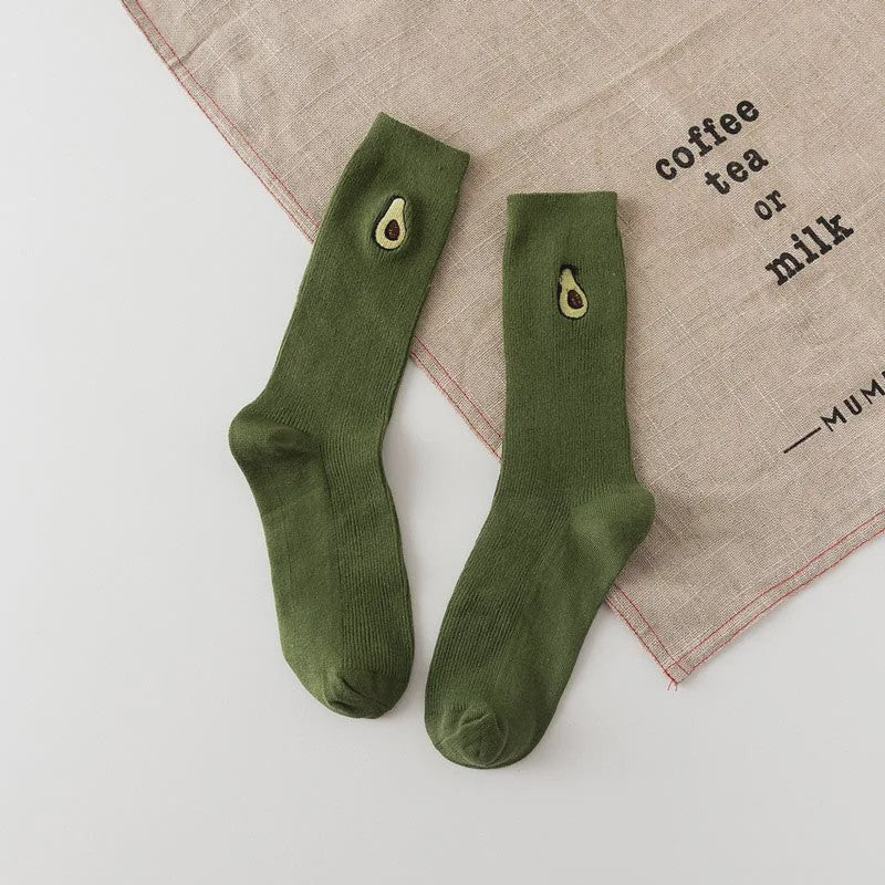 Grappige Heren Sokken met Food Prints: Avocado, Friet, Burger, Bier & Meer | Harajuku Stijl