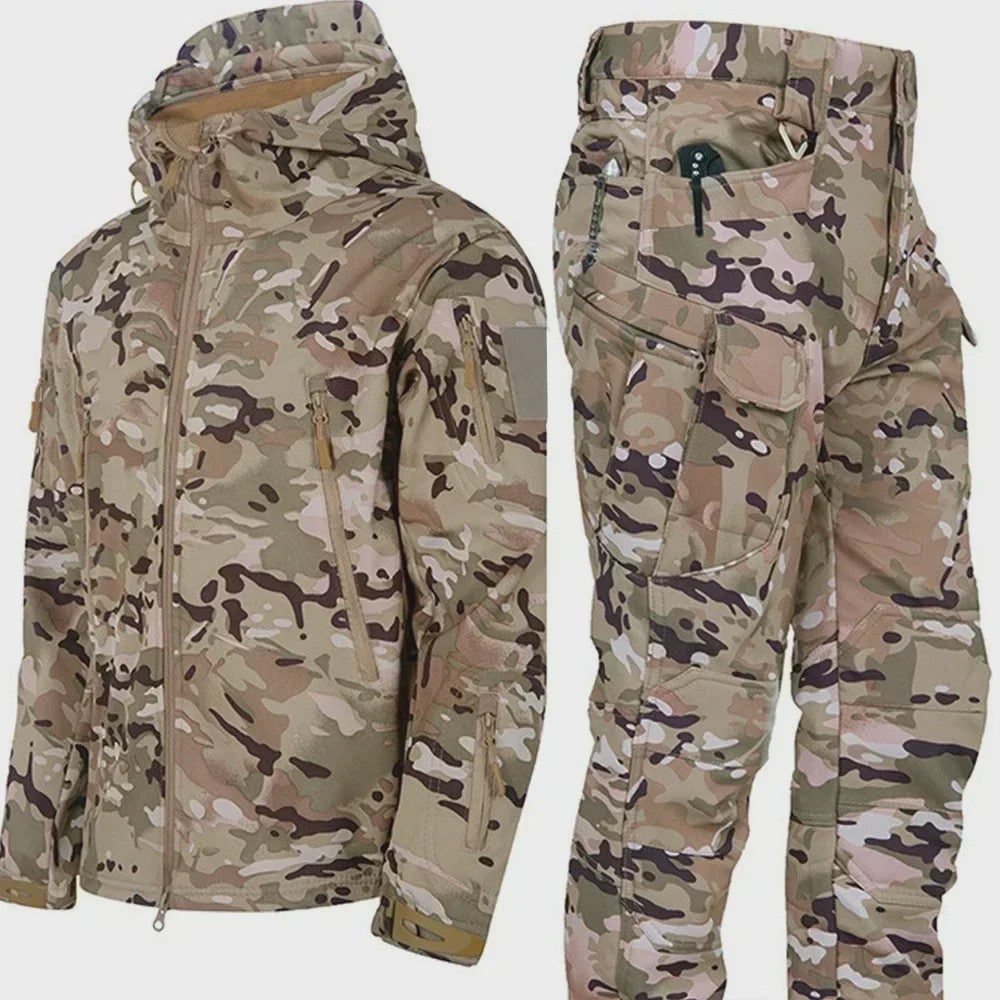Tactisch Camouflage Heren Set - Waterdicht & Warm voor Buitenactiviteiten