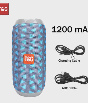 Draagbare Bluetooth Speaker T&G TG117 - Waterdicht, TWS Stereo Geluid & FM Radio