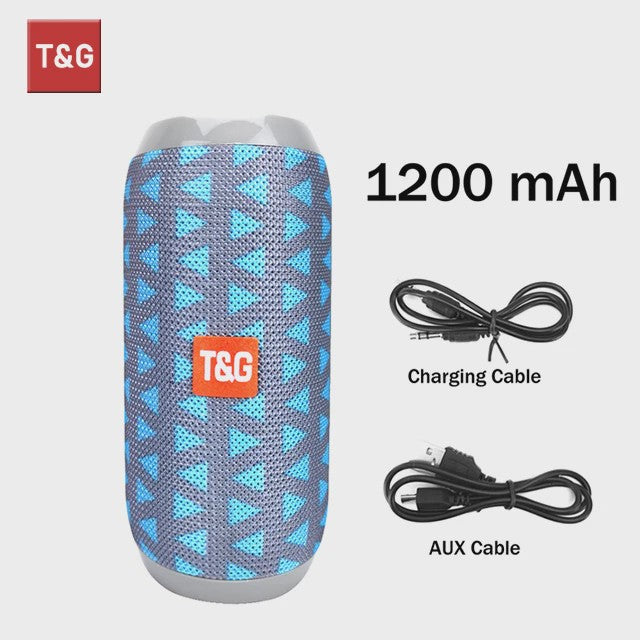 Draagbare Bluetooth Speaker T&G TG117 - Waterdicht, TWS Stereo Geluid & FM Radio