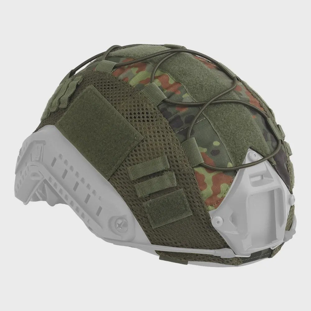 Tactische Helm Cover met Elastisch Koord voor Fast Helm - Airsoft & Paintball Camouflage
