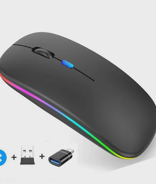 Draadloze Oplaadbare Muis: Bluetooth & 2.4GHz Dual Mode voor PC/Laptop