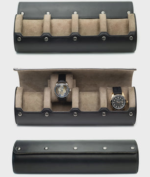 Luxe PU Lederen Horloge Reiskoffer met 6 Vakken - Organiseer en Bescherm uw Horloges