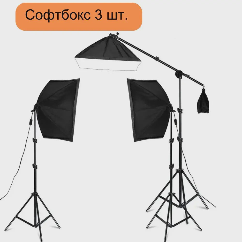 Professionele Softbox Verlichtingskit 50x70CM met LED Lamp - Continu Licht Systeem